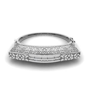 Ivana Jewels Bracelets White Gold / 14KT 3.00ct  Accent Diamond Bangle
