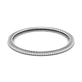 Ivana Jewels Bracelets White Gold / 14KT 7 Carat Diamond Gold Bangles