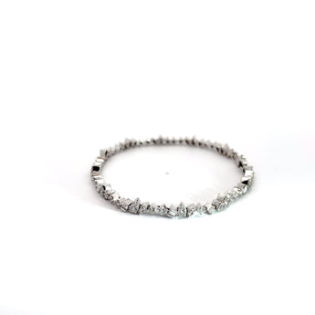 Ivana Jewels Bracelets White Gold / 14KT Baguette & Round Cut Diamonds Delicate & Feminine Bracelet