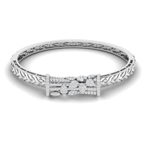 Ivana Jewels Bracelets White Gold / 14KT Bridal Gold Diamond Bangle