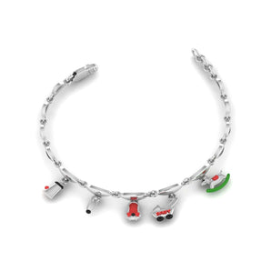 Ivana Jewels Bracelets White Gold / 14KT Classic Charm Bracelet