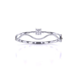 Ivana Jewels Bracelets White Gold / 14KT Classic Design Diamond Bangle