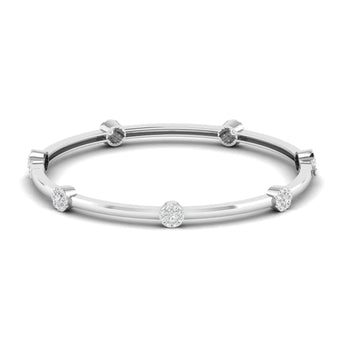 Ivana Jewels Bracelets White Gold / 14KT Classic Diamond Bangle