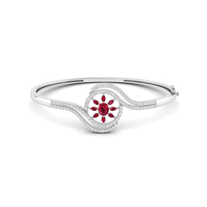 Ivana Jewels Bracelets White Gold / 14KT Classic Ruby Bangle