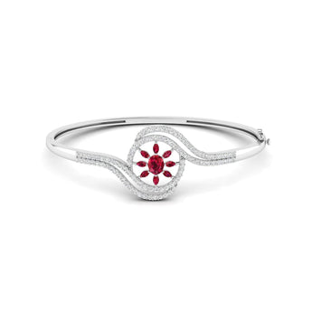 Ivana Jewels Bracelets White Gold / 14KT Classic Ruby Bangle