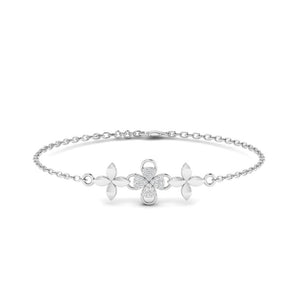 Ivana Jewels Bracelets White Gold / 14KT Clustered Flower Gold