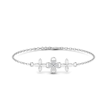 Ivana Jewels Bracelets White Gold / 14KT Clustered Flower Gold