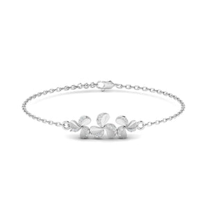Ivana Jewels Bracelets White Gold / 14KT Clustered Flower Trio Diamond Band