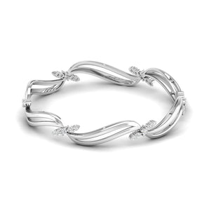 Ivana Jewels Bracelets White Gold / 14KT Designer Diamond Bangle