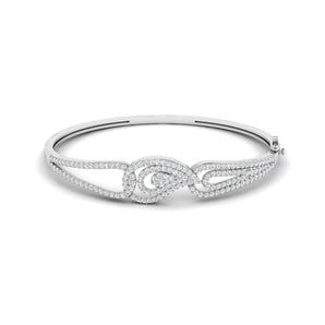 Ivana Jewels Bracelets White Gold / 14KT Diamond Bangle in Gold