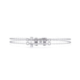 Ivana Jewels Bracelets White Gold / 14KT Diamond Bar Bracelet in Warm Gold