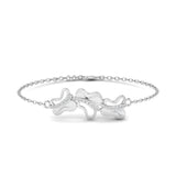 Ivana Jewels Bracelets White Gold / 14KT Diamond Butterfly Gold Band
