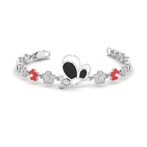 Ivana Jewels Bracelets White Gold / 14KT Diamond Flower Bracelet