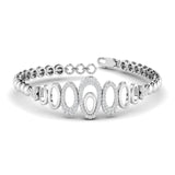 Ivana Jewels Bracelets White Gold / 14KT Diamond Oval  Bracelet