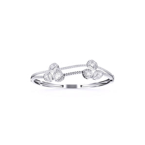 Ivana Jewels Bracelets White Gold / 14KT Fancy Shape Diamonds Classic Design Bangle For Her