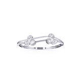 Ivana Jewels Bracelets White Gold / 14KT Fancy Shape Diamonds Classic Design Bangle For Her