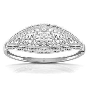 Ivana Jewels Bracelets White Gold / 14KT Gift Her Stylish Diamond Kada Bangle