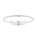 Ivana Jewels Bracelets White Gold / 14KT Gold Heart Diamond Band