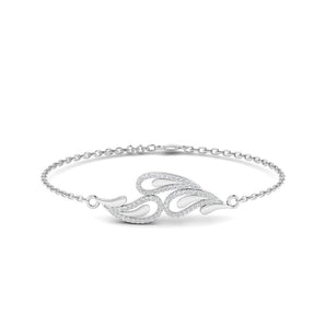 Ivana Jewels Bracelets White Gold / 14KT Gold Leaf Diamond Bracelet