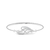 Ivana Jewels Bracelets White Gold / 14KT Gold Leaf Diamond Bracelet