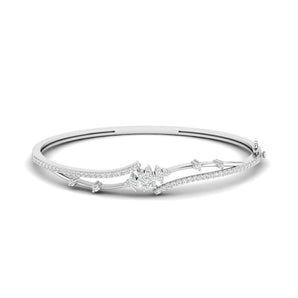 Ivana Jewels Bracelets White Gold / 14KT Moonlit Petals Diamond Bangle