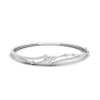 Ivana Jewels Bracelets White Gold / 14KT Moonlit Petals Diamond Bangle