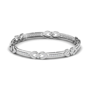 Ivana Jewels Bracelets White Gold / 14KT Pave Gold Diamond Bangle