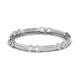 Ivana Jewels Bracelets White Gold / 14KT Pave Gold Diamond Bangle