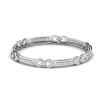 Ivana Jewels Bracelets White Gold / 14KT Pave Gold Diamond Bangle