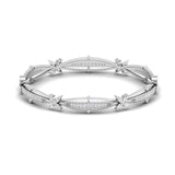 Ivana Jewels Bracelets White Gold / 14KT Star Diamond Bangle