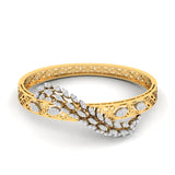 Ivana Jewels Bracelets Yellow Gold / 14KT 1.52ct Elegant Multi-Diamond Bangle