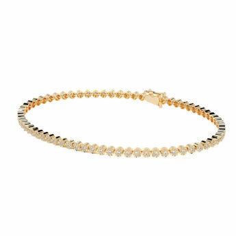 Ivana Jewels Bracelets Yellow Gold / 14KT 1 Carat Each Diamond Tennis Bracelet