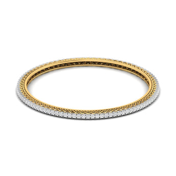 Ivana Jewels Bracelets Yellow Gold / 14KT 7 Carat Diamond Gold Bangles