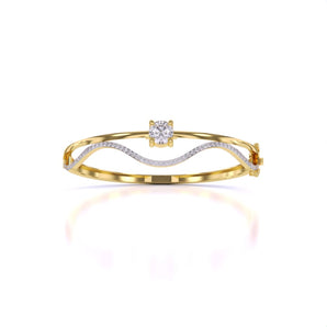 Ivana Jewels Bracelets Yellow Gold / 14KT Classic Design Diamond Bangle