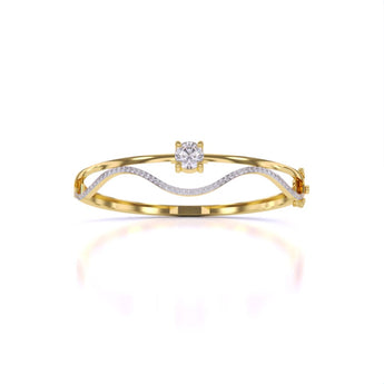 Ivana Jewels Bracelets Yellow Gold / 14KT Classic Design Diamond Bangle