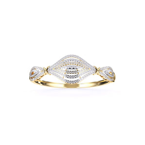 Ivana Jewels Bracelets Yellow Gold / 14KT Classic Design with Round Diamonds Bangle