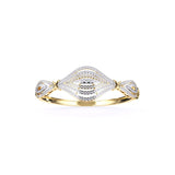 Ivana Jewels Bracelets Yellow Gold / 14KT Classic Design with Round Diamonds Bangle