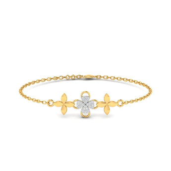 Ivana Jewels Bracelets Yellow Gold / 14KT Clustered Flower Gold