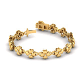 Ivana Jewels Bracelets Yellow Gold / 14KT Daisy Inspired Bracelet