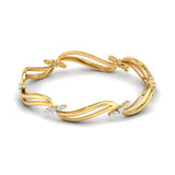 Ivana Jewels Bracelets Yellow Gold / 14KT Designer Diamond Bangle