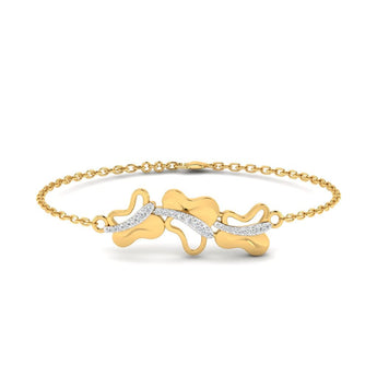 Ivana Jewels Bracelets Yellow Gold / 14KT Diamond Butterfly Gold Band