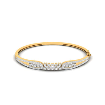 Ivana Jewels Bracelets Yellow Gold / 14KT Diamond Cluster Bangle