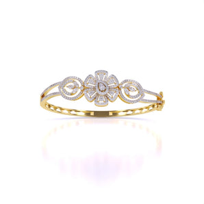 Ivana Jewels Bracelets Yellow Gold / 14KT Elegant Diamond Bangle