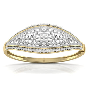 Ivana Jewels Bracelets Yellow Gold / 14KT Gift Her Stylish Diamond Kada Bangle