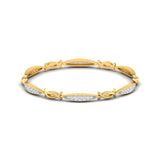 Ivana Jewels Bracelets Yellow Gold / 14KT Interwoven Diamond Bangle