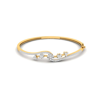 Ivana Jewels Bracelets Yellow Gold / 14KT Minimalist Diamond Tennis Bangle