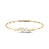 Ivana Jewels Bracelets Yellow Gold / 14KT Sculpted Wave Bracelet