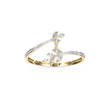 Ivana Jewels Bracelets Yellow Gold / 14KT Twin Twist Leaf Style Women Bangle