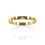 Ivana Jewels Bracelets Yellow Gold / 14KT Women's Bangles Rhinestone Bangle