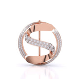 Ivana Jewels Brooch Rose Gold / 14KT Sparkling Letter Brooch